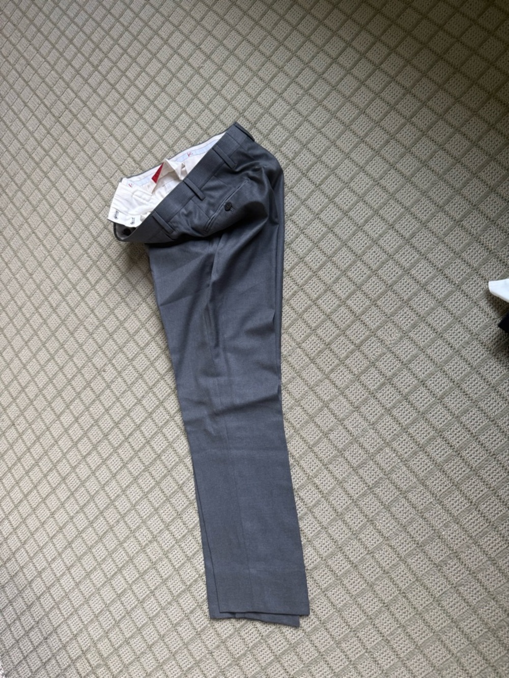 Isaia Charcoal Gray Mens Dress Pants